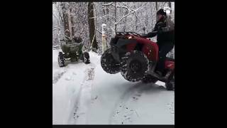 WV Hillclimb in the Winter Yamaha Kodiak 450 4x4 [upl. by Dickerson447]