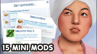 15 Mini MODS That Make THE SIMS BETTER 🧼 [upl. by Ogires]