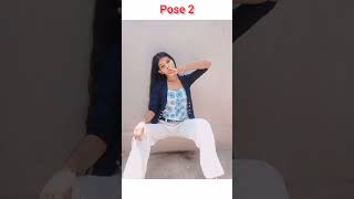 7 poses in jeans amp jacket top 💖 sitting poses in jeans 💕 pose outfit trending shorts [upl. by Fontana]