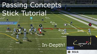 Madden Passing Concepts InDepth Stick Tutorial [upl. by Eiramanna]