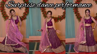 Surprise Dance PerformanceSisters WeddingSangeet Dance Tere Bin Na Lagega Dil [upl. by Imaj]