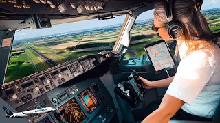 BOEING 737 WINDY TAKEOFF AMSTERDAM Airport RWY18L  Cockpit Views  Life Of An Airline Pilot [upl. by Nadroj12]