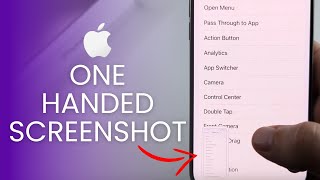 iOS 18 How To Take A Screenshot With One Hand On iPhone [upl. by Annauqahs891]