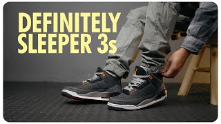 KILLER LACE SWAP on the UNDERRATED AIR JORDAN 3 FEAR Sneaker  On Feet Review [upl. by Madelene]