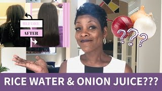 Heres How Rice Water amp Onion Juice Can Help Your Hair Grow 😄 [upl. by Philoo378]