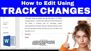 How to Edit a Word Document Using TRACK CHANGES for Beginners [upl. by Amadis]