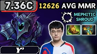 736c  Y ABADDON Hard Support Gameplay  Dota 2 Full Match Gameplay [upl. by Havener]