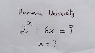 Harvard University 🎓 Entrance Exam  Can you solve [upl. by Brandtr]