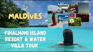 MALDIVES VLOG  FIHALHOHI ISLAND RESORT REVIEW  WATER VILLA TOUR 2024 [upl. by Aicram810]