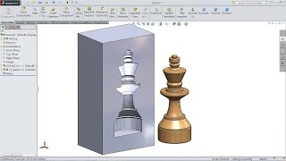 SolidWorks tutorial How to Subtract a Part from another Part [upl. by Franzoni]