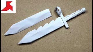 DIY  How to make a Bayonet M9 KNIFE from A4 paper [upl. by Otcefrep501]