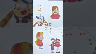 Gravity Falls Mabel four videos in one frame art puzzlegame gravityfalls [upl. by Barbour]