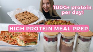 Healthy amp High protein Meal Prep  100G Protein Per Day  Quick Recipes [upl. by Belsky]