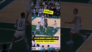 Jaylen Brown collided with Giannis👀 [upl. by Alram]