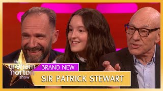 Sir Patrick Stewart Bella Ramsey amp Ralph Fiennes Talk Accents  The Graham Norton Show [upl. by Etteb]