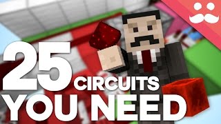 25 Minecraft Redstone Circuits YOU SHOULD KNOW [upl. by Nev]