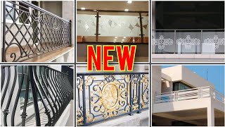 Modern Balcony grill designs 2025 Terrace wrought Iron Stainless steel Glass railing design [upl. by Ange]