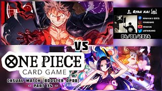 One Piece Card Game Casual Match Booster OP08 Part 34  Monkey D Luffy vs Boa Hancock [upl. by Kendal]