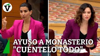 Rifirrafe entre Ayuso y Monasterio quotCuéntelo todo ¿noquot [upl. by Haymo]