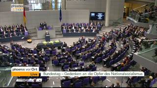 Sitzung des Bundestages  HolocaustGedenktag am 27012014 [upl. by Surtimed]