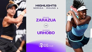 Renata Zarazua vs Akasha Urhobo  2024 Mérida Round 1  WTA Match Highlights [upl. by Nylak796]