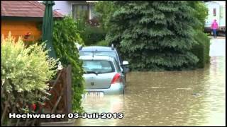 Hochwasser Unwetter 372013 Raum Mondsee [upl. by Kurtzig799]