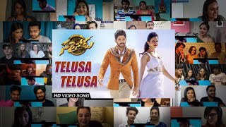 Telusa Telusa Video Song Mega Mashup Reactions  Sarrainodu  Icon 🌟 Allu Arjun  DheerajReaction [upl. by Scammon]