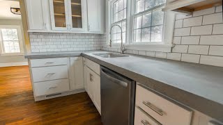 DIY Concrete Countertops  Easiest Method [upl. by Nylireg864]