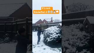 Snowfall ☃️☃️❄️❄️snowfallsnowwintershortsyoutubeshorts [upl. by Queston]