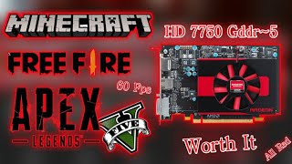 AMD Hd 7750 Graphic Card Worth For For Gaming In 2023Play  Gta 5  PubgMobil  Free Fire In Hindi [upl. by Yenruoj]