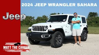 Whats new for refreshed 2024 Jeep Wrangler Sahara Full review and test drive [upl. by Bennett8]