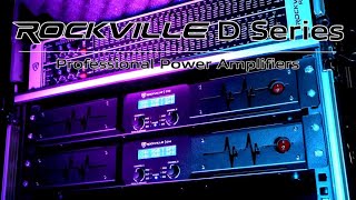 The Rockville D Series of class D 2Channel Professional Power Amplifiers D12  D14 DEMO [upl. by Anayik596]