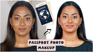 How to look GOOD But NATURAL in Passport photo  PASSPORT MAKEUP ✨ [upl. by Fiske953]