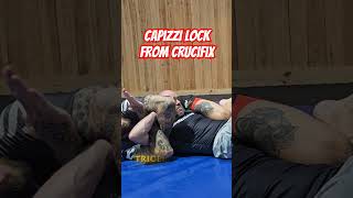 BJJ Crucifix setup and rear naked choke or capizzi lock part 2 grappling martialarts bjj nogi [upl. by Bruner]