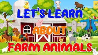 Farm Animals  Educational Videos For Kids [upl. by Harty]