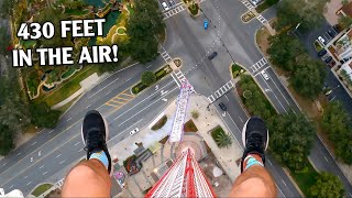 Riding the Worlds Tallest Drop Tower POV Orlando Free Fall [upl. by Nelson]