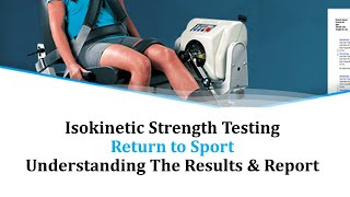 Isokinetic Muscle Performance Explanation [upl. by Bobbi]