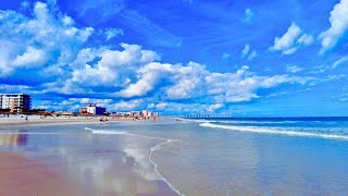 Relaxing Jacksonville Beach Walk  Oceanfront Park  Florida 4K [upl. by Lovett]