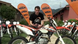 KTM 250 EXCF 2014  KTM rénove son petit 4temps Enduro [upl. by Chere]