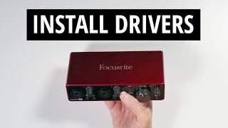 Scarlett 2i2 Setup  Driver Install and Registration [upl. by Kiley]