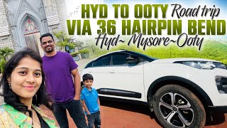 Hyderabad to Ooty by road 🚗  Unforgettable tripBandipur forest 🐘🐅 Most Scenic amp Best Route [upl. by Tonkin735]