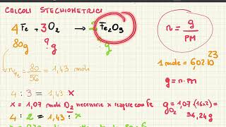 CALCOLO STECHIOMETRICO esercizi guida [upl. by Muhammad]