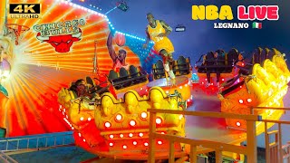 NBA LIVE Rides  Giostre 2024 🇮🇹 Legnano Lunapark 4K [upl. by Tamera]