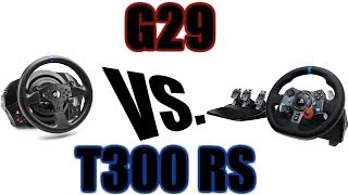 Logitech G29 vs Thrustmaster T300 The Quick Answer [upl. by Krucik]