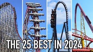 Top 25 Roller Coasters in the World 2024 [upl. by Ainecey]