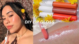 DIY LIP GLOSS 3 ways how to make cute gloss in 5 minutes [upl. by Wilkins627]