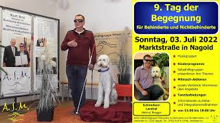 9 Tag der Begegnung für Behinderte und Nichtbehinderte am 03072022 [upl. by Arlo38]