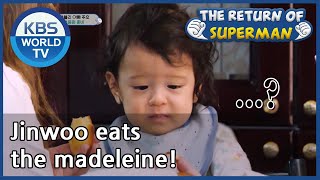 Naeuns house 64 Jinwoo eats the madeleineThe Return of Superman  KBS WORLD TV 201102 [upl. by Renba]