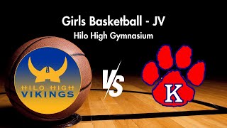 1182024 JV Hilo vs Keaau  Girls Basketball [upl. by Domela]