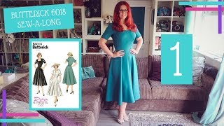 How To  Butterick 6018 SewAlong  Part 1  Tracing The Correct Size For Your Measurements [upl. by Dilks]